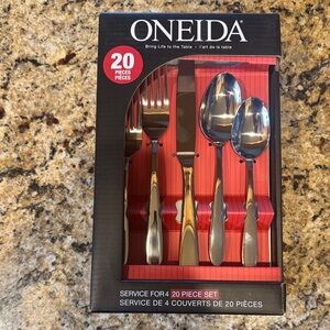 Oneida Silver Flatware 20-Piece Set Mooncrest